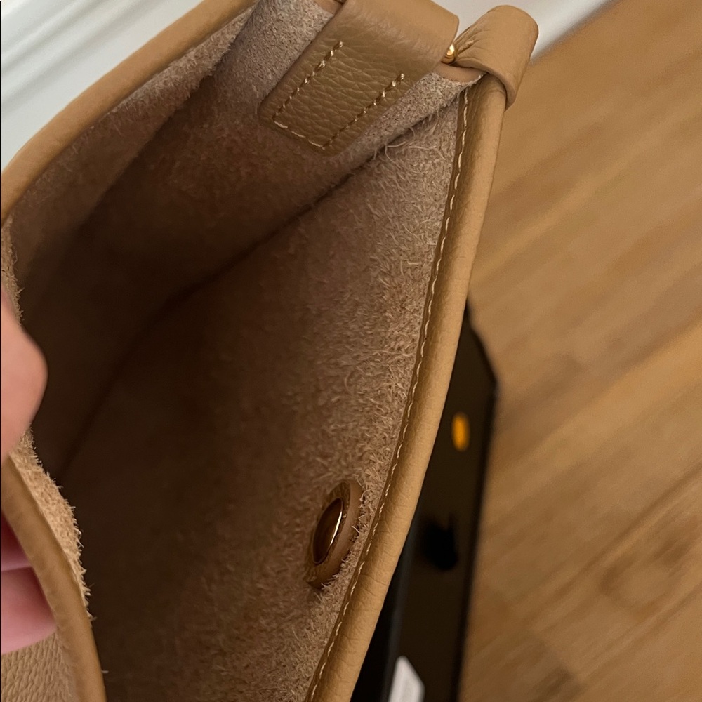 DUYP Togo Leather Florence Crossbody Bag Cappuccino - Picture 10 of 11